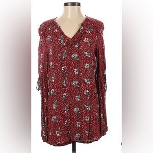 Free people floral tunic shirt mini dress preloved